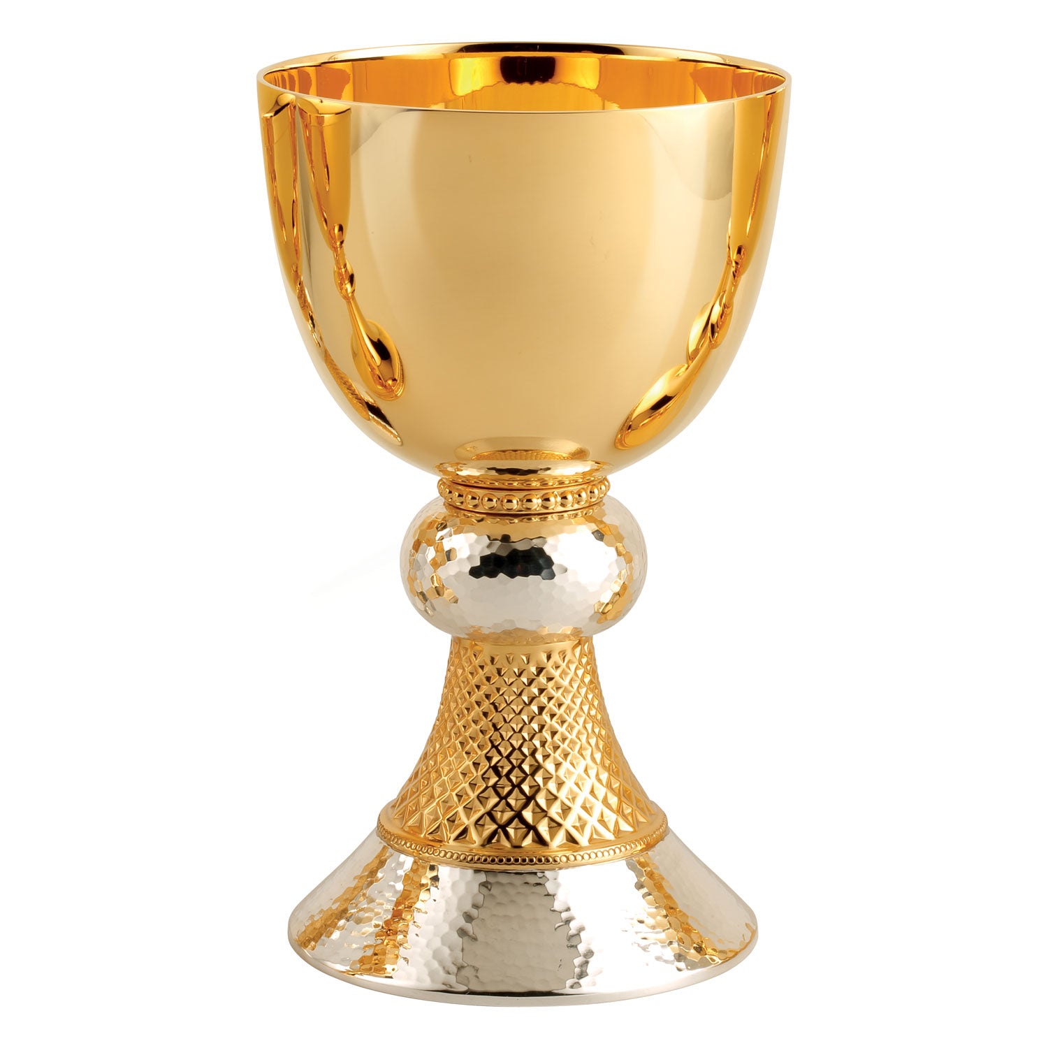 Chalice & Paten | Two Tone Chiseled & Hammered | 2750