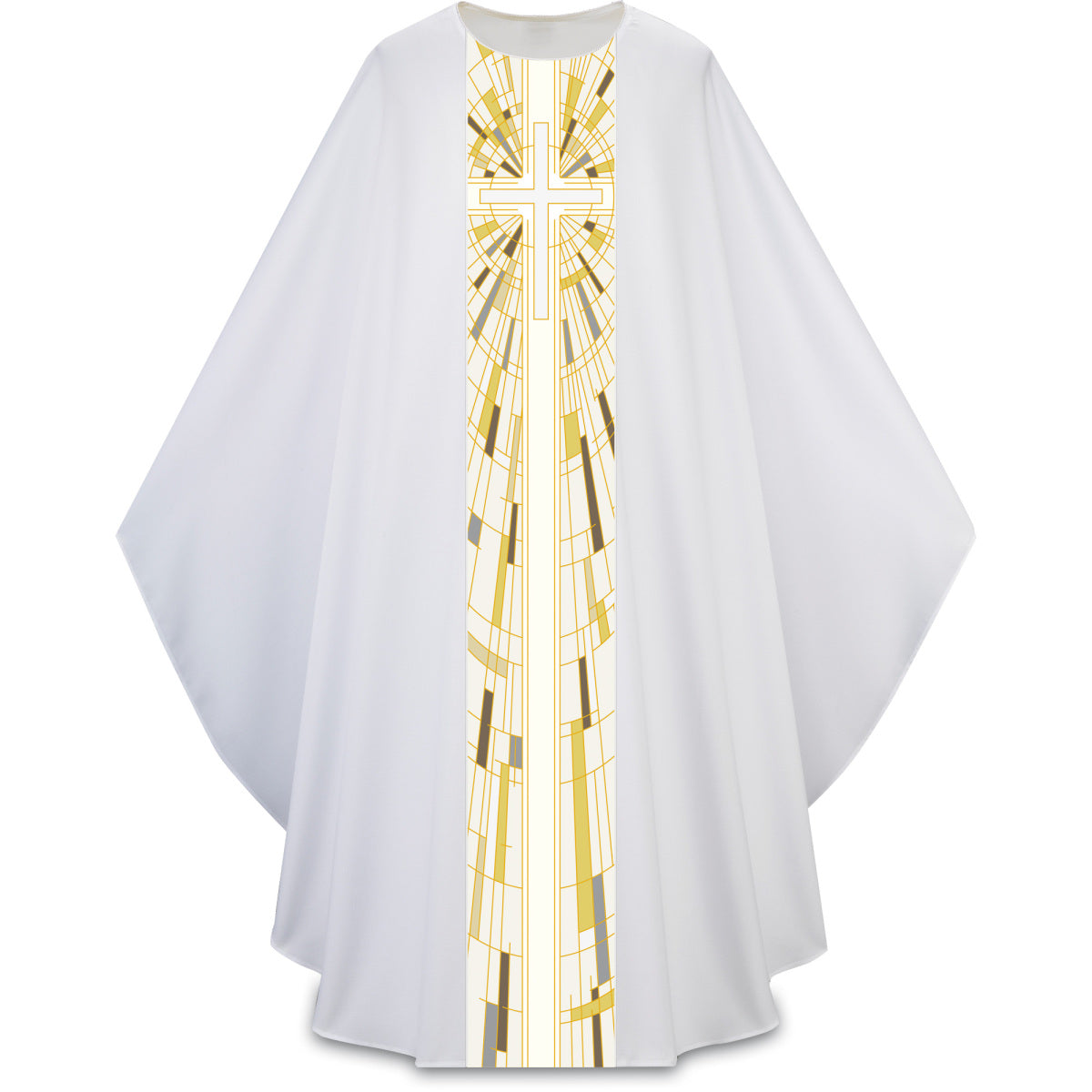 White Chasuble with Cross Motif 7505