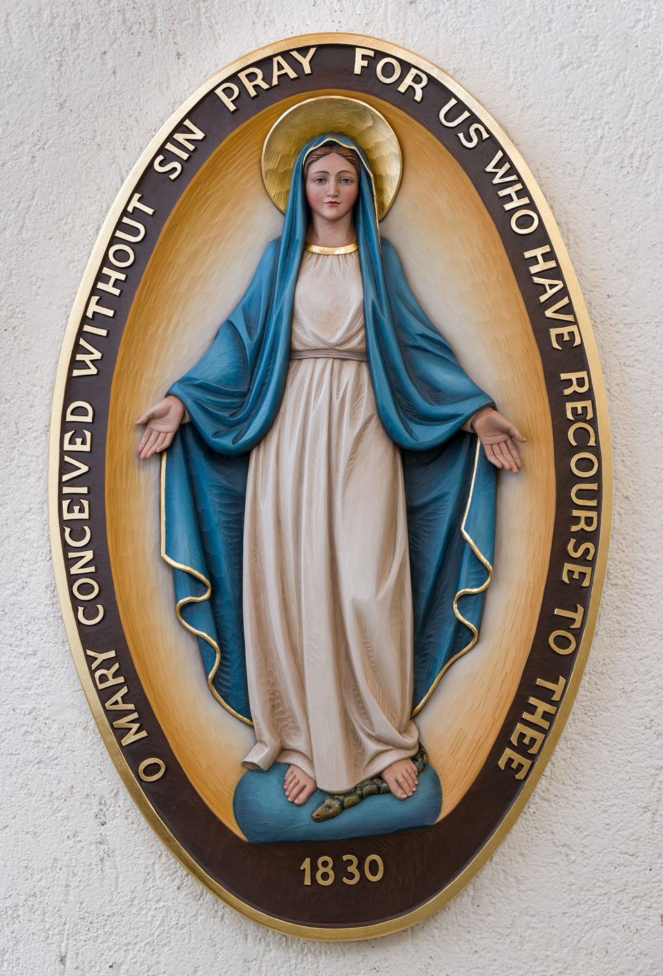 Wood Symbol of the Miraculous Medal