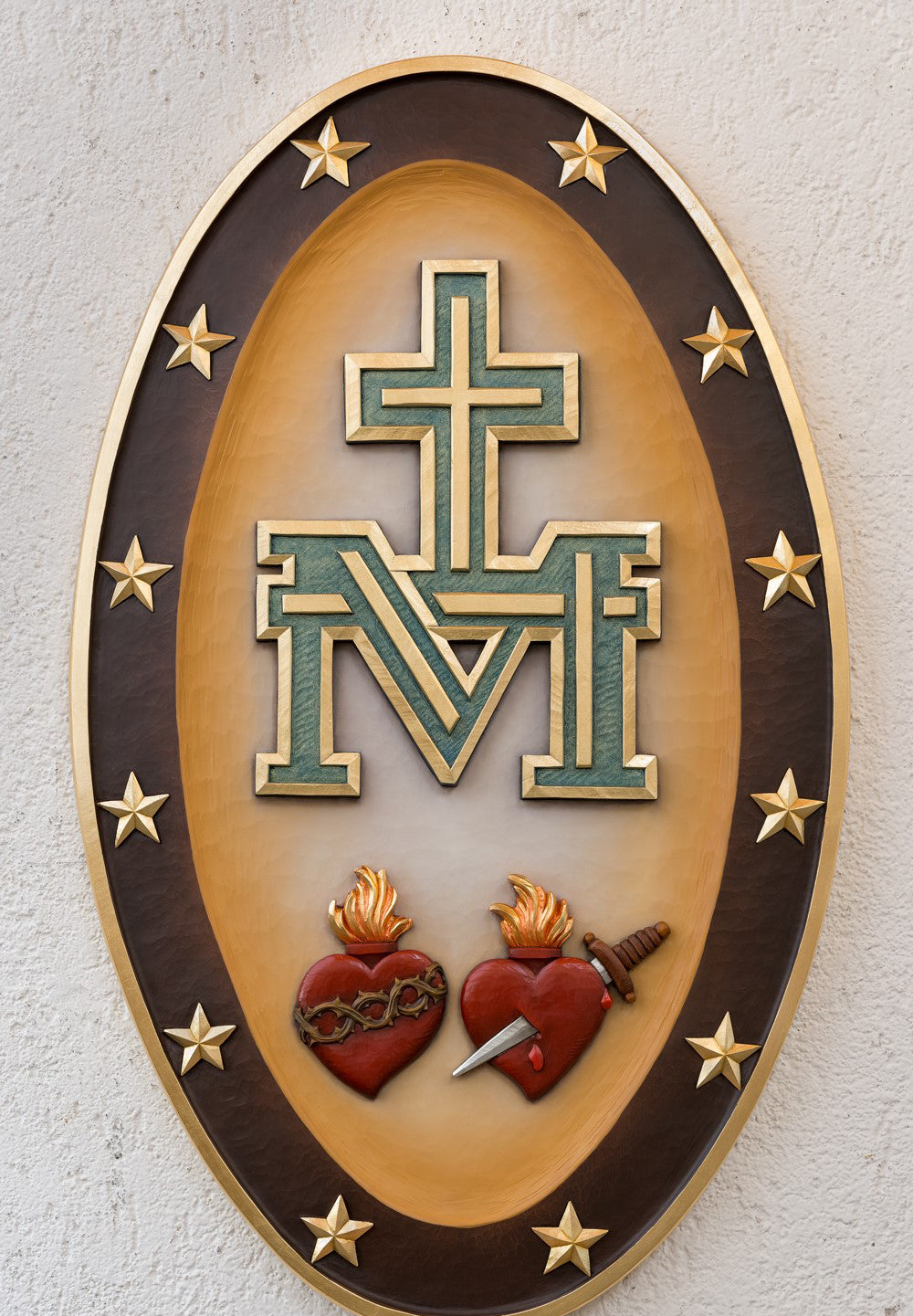 Wood Symbol of the Miraculous Medal