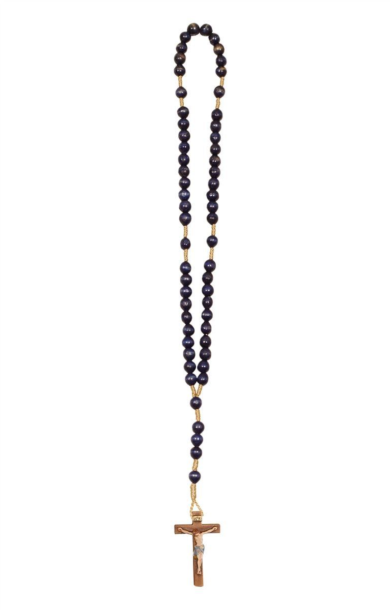 Italian Wood Rosary with Cross