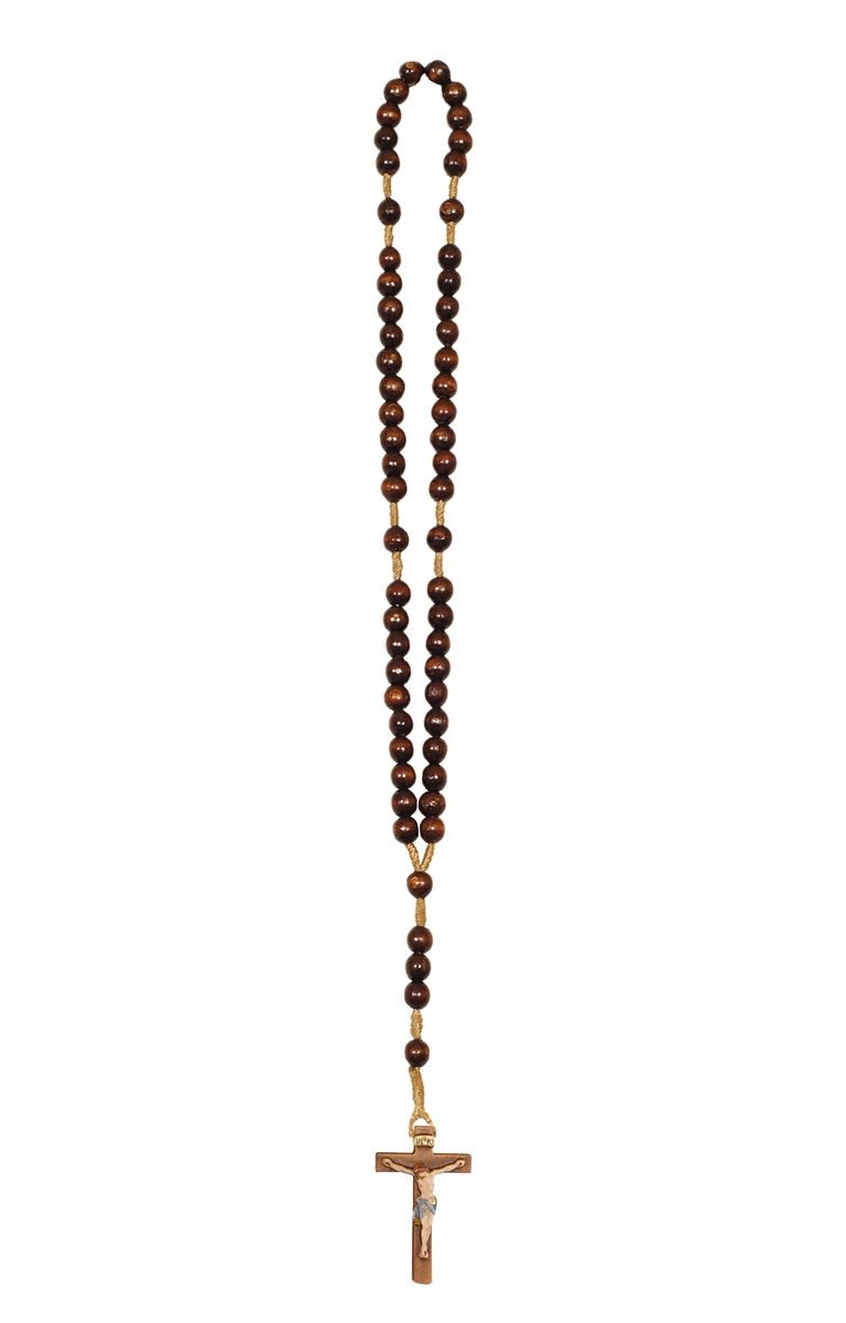 Italian Wood Rosary with Cross