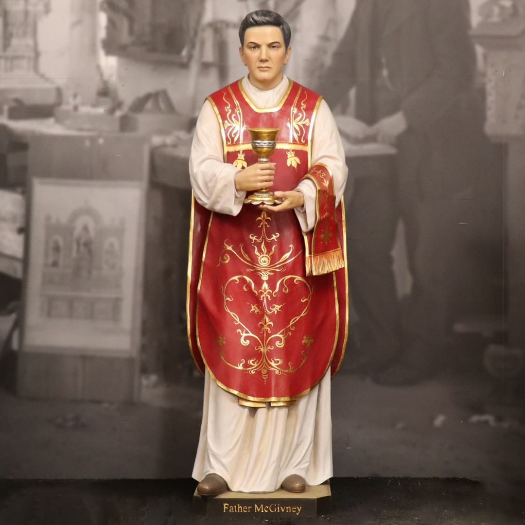 Wood Statue of Blessed Michael McGivney