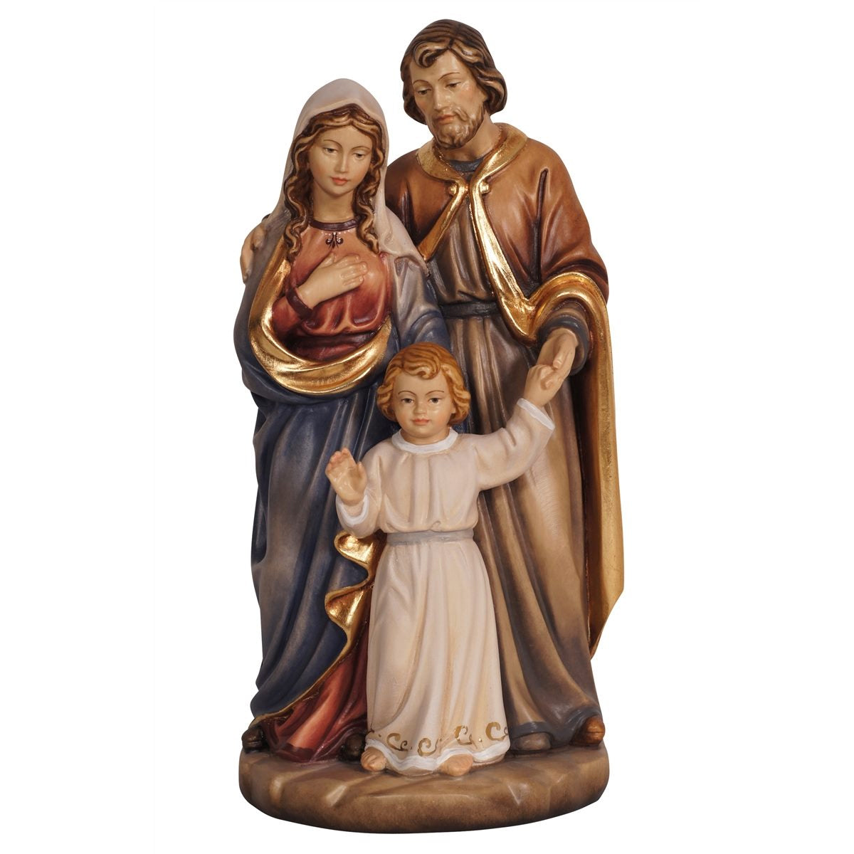 Wood Statue of The Holy Family