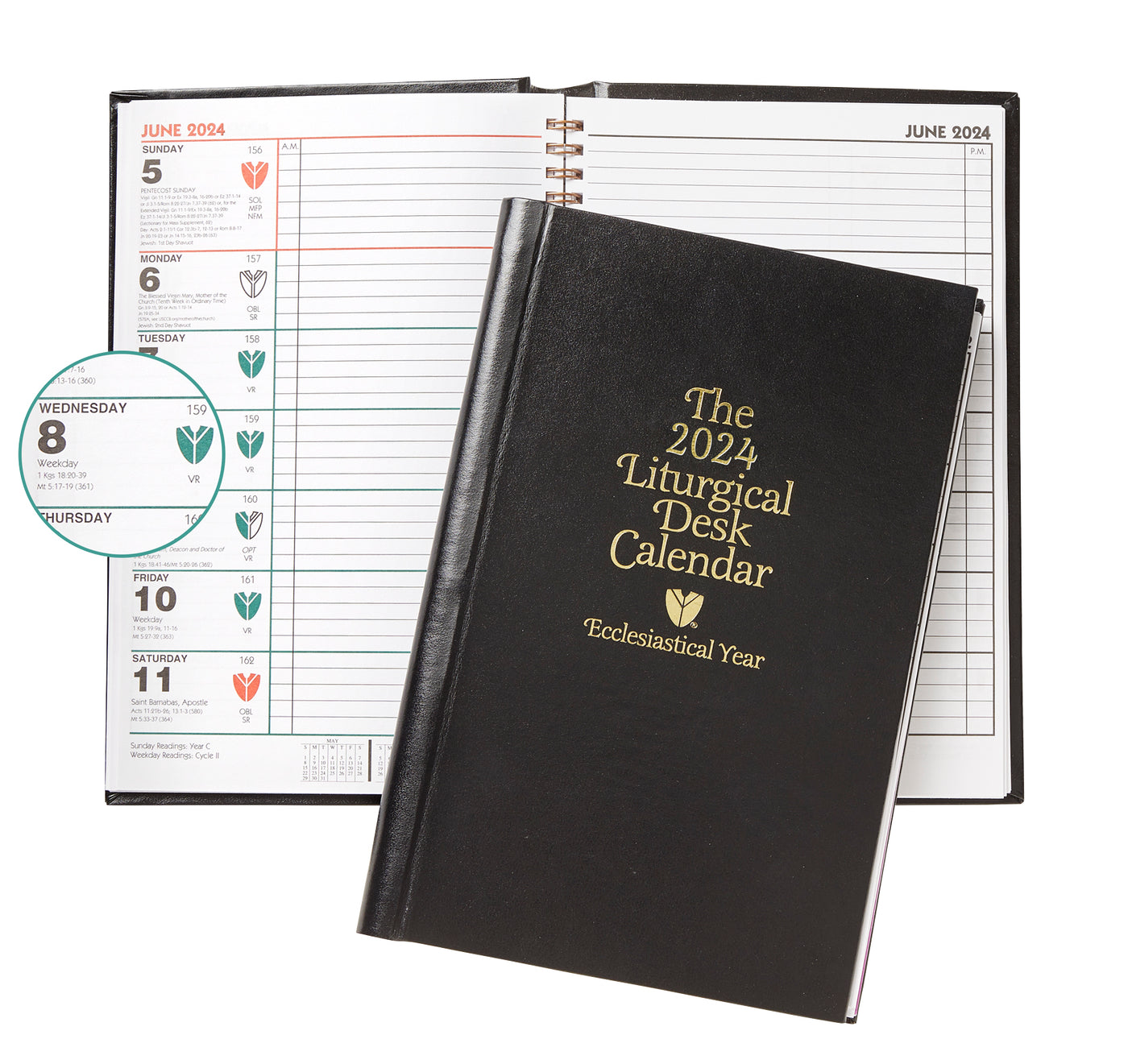 Liturgical Calendars Daily Mass Record and Liturgical Desk Calendar