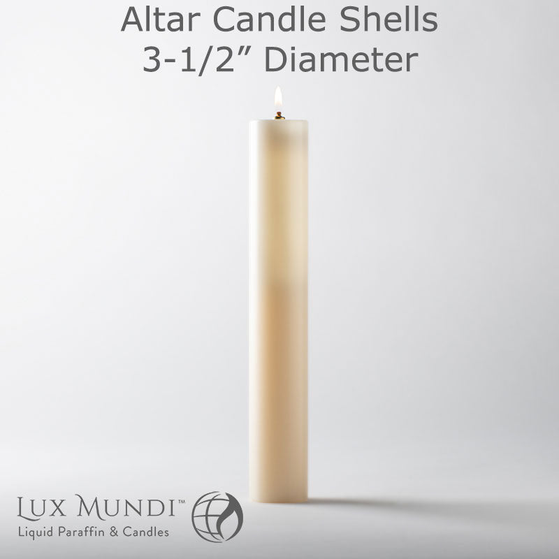Altar Candle Shell | 3-1/2 Inch Diameter
