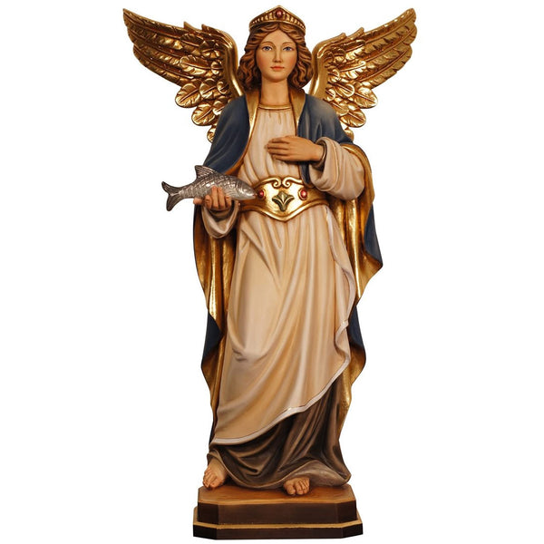 gabriel さん、 Archangel Gabriel with Fish | Wood Statue