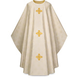 Chasuble with Woven & Embroidered Crosses