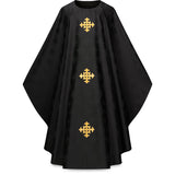 Chasuble with Woven & Embroidered Crosses