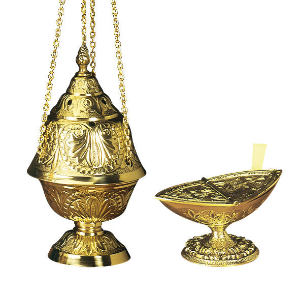 Brass Censer, Boat and Spoon