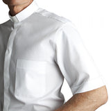 Men's Short Sleeve Tab Collar Clergy Shirt | 6 Colors | Desta Italian