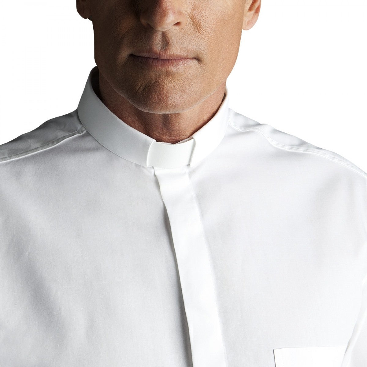 Men's SLIM FIT Short Sleeve Tab Collar Clergy Shirt | 6 colors Men's SLIM FIT Short Sleeve Tab Collar Clergy Shirt | 6 colors