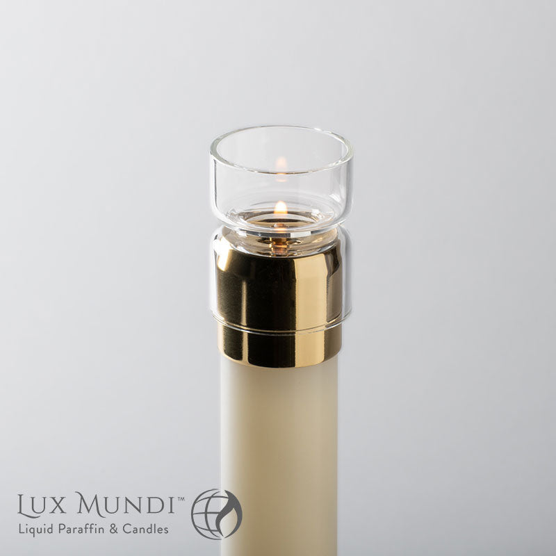 Glass Draft Protector for Refillable Altar Candles