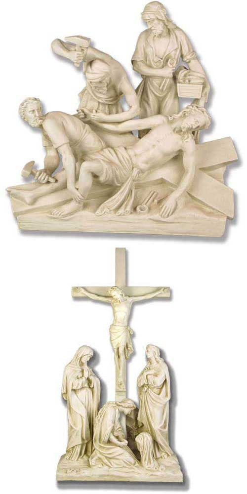 Fiberglass Stations of the Cross | Antique Stone