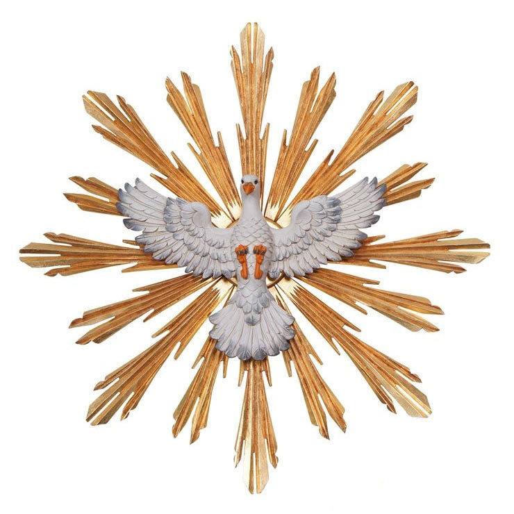 Holy Spirit Dove with Rays | Wood Carved Statue