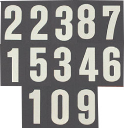 Hymn Board Numbers for Woerner Hymn Board