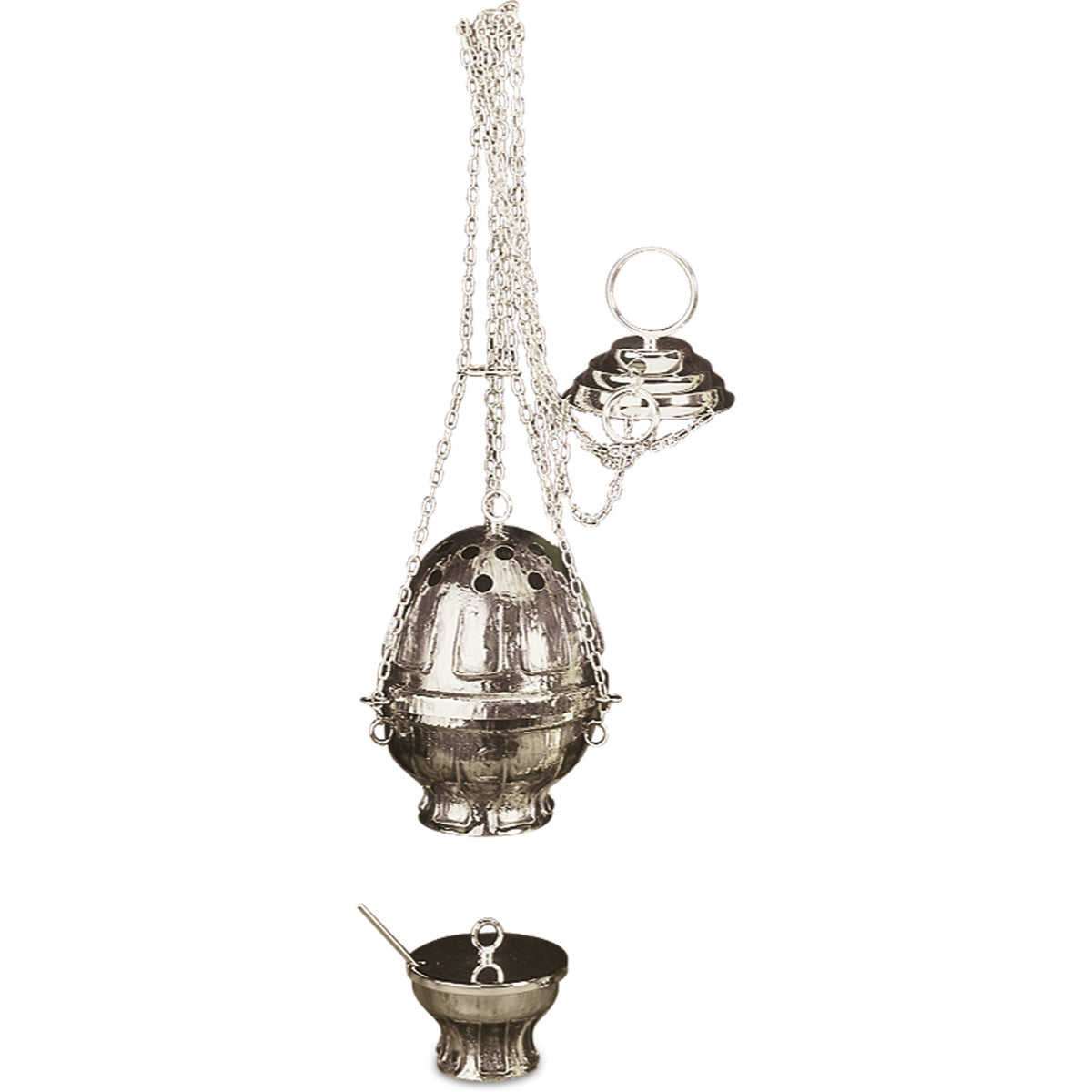 Censer, Boat & Spoon | Nickel Plated