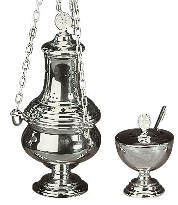 Censer, Boat & Spoon | Nickel Plated