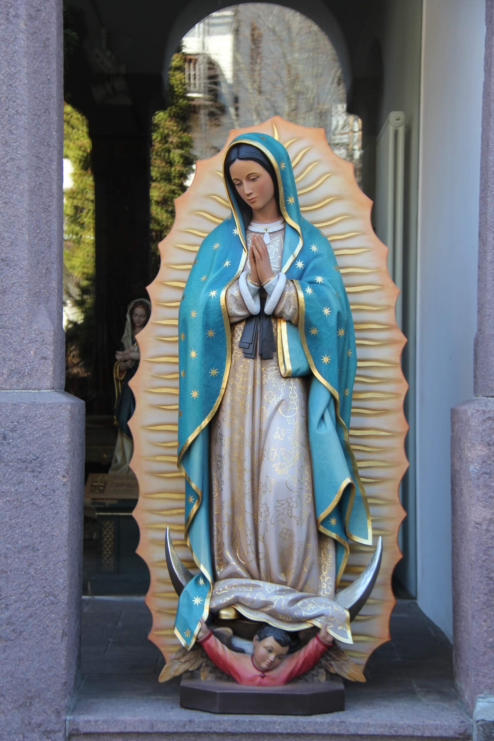 Our Lady of Guadalupe | Wood Carved Statue