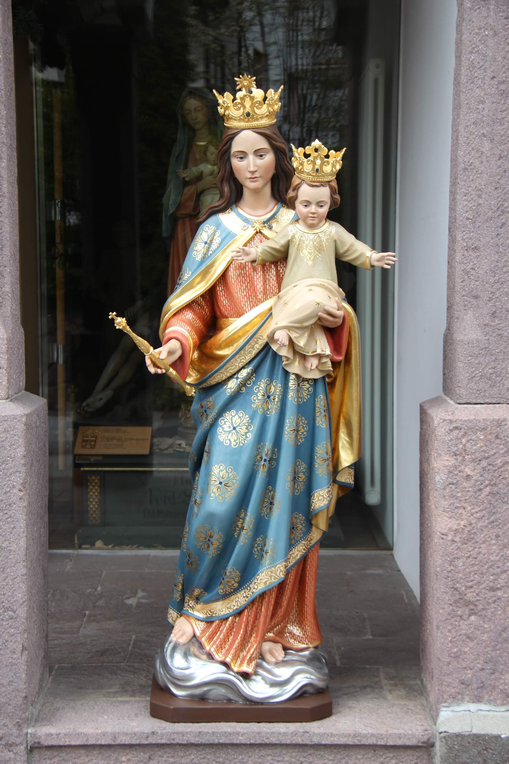 Our Lady Help of Christians | Wood Carved Statue