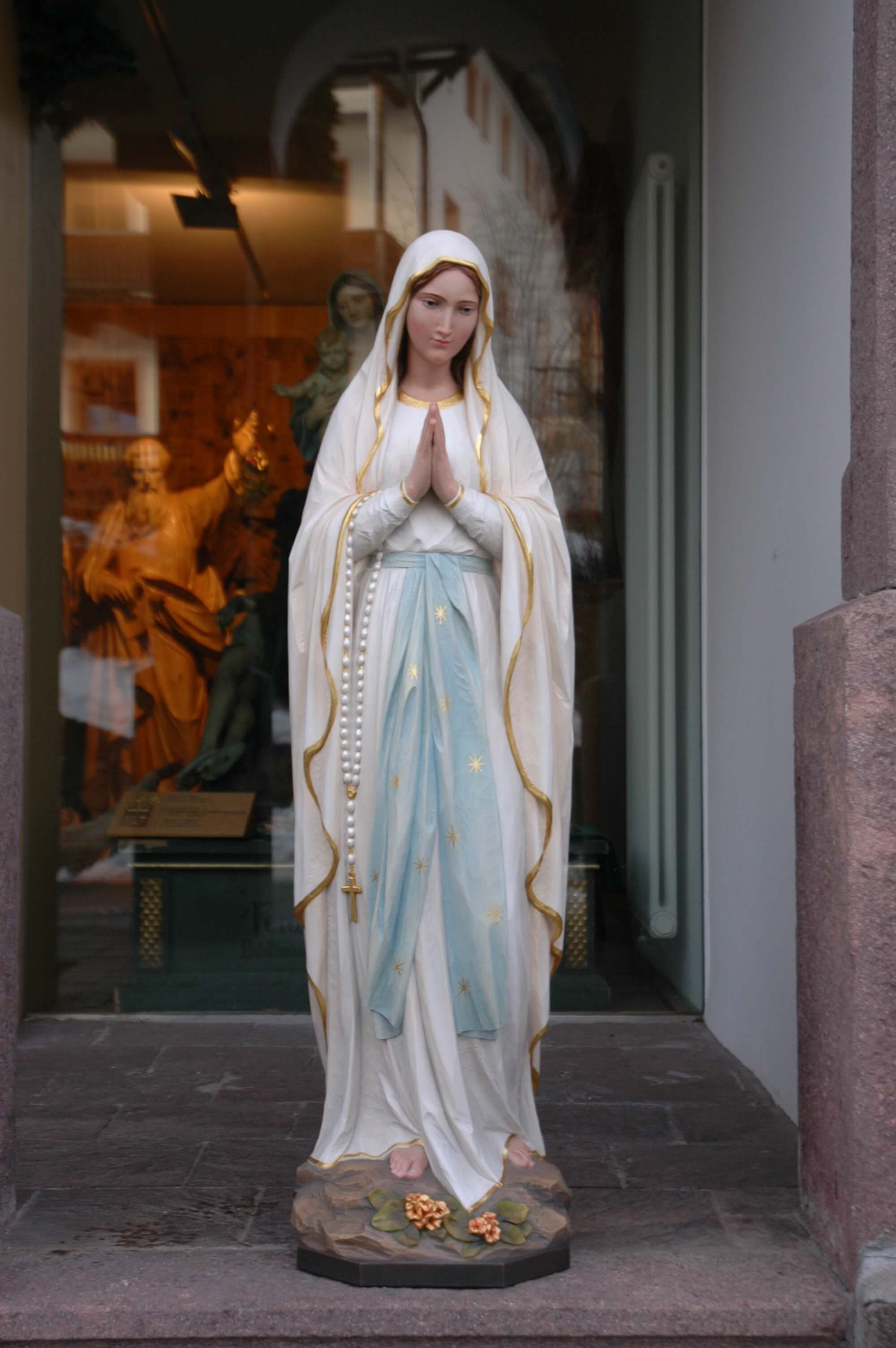Our Lady of Lourdes | Wood Carved Statue