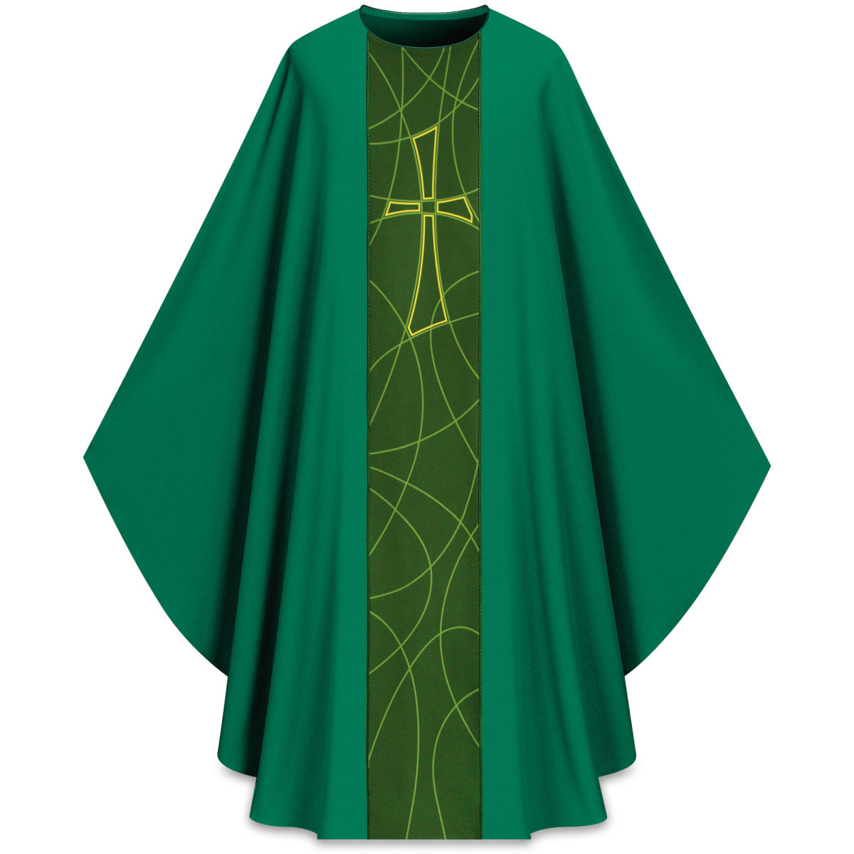 Priest Chasuble | Cross Motif in Dupion 5230