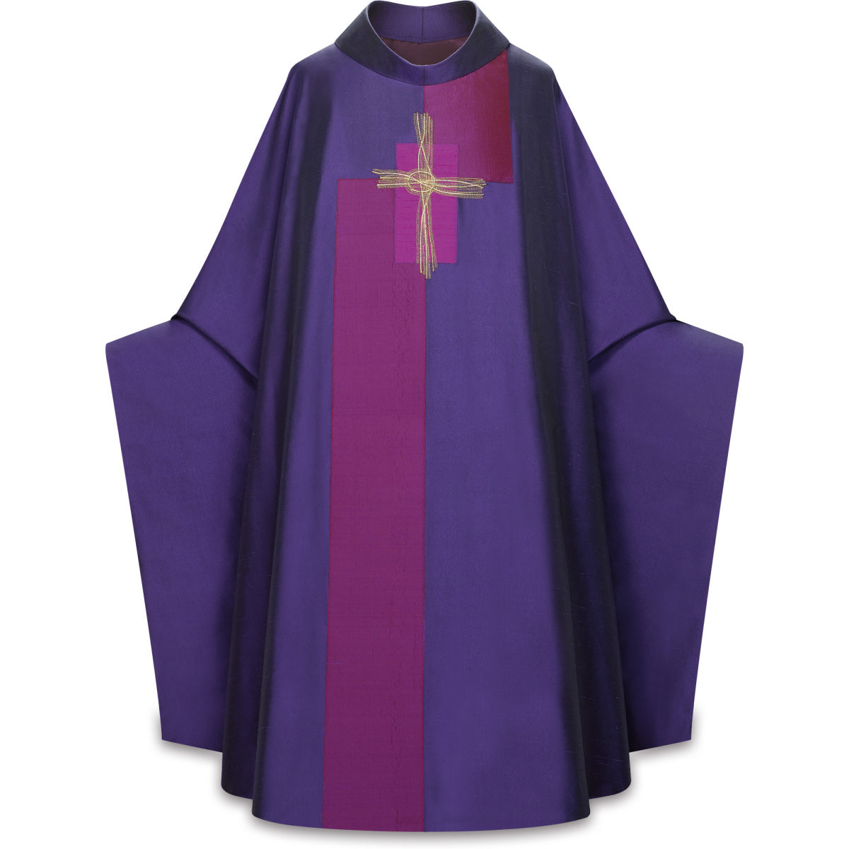 Priest Chasuble | Embroidered Cross on Sentia 90102