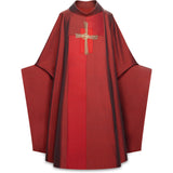 Priest Chasuble | Embroidered Cross on Sentia 90102