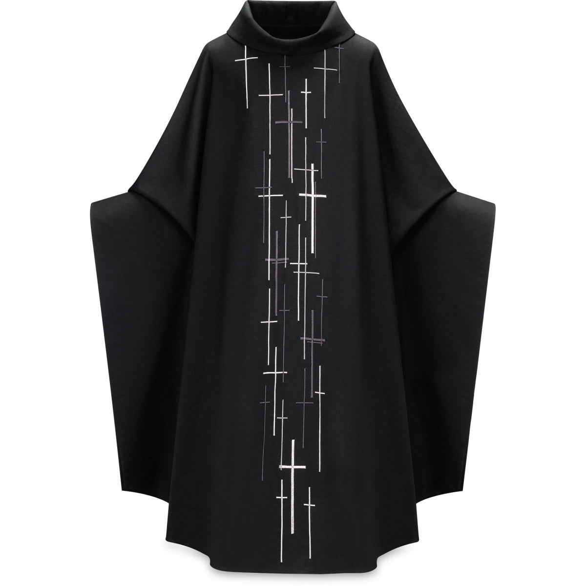 Priest Chasuble | All Souls Day | Embroidered Crosses 5088