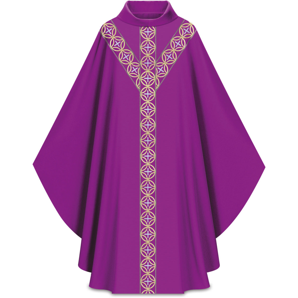 Chasuble | Gold Cross Orphrey | Slabbinck 5340