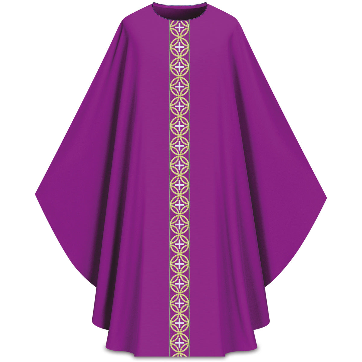 Chasuble | Gold Cross Orphrey | Slabbinck 5341