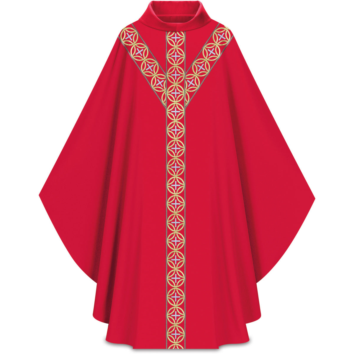 Chasuble | Gold Cross Orphrey | Slabbinck 5340