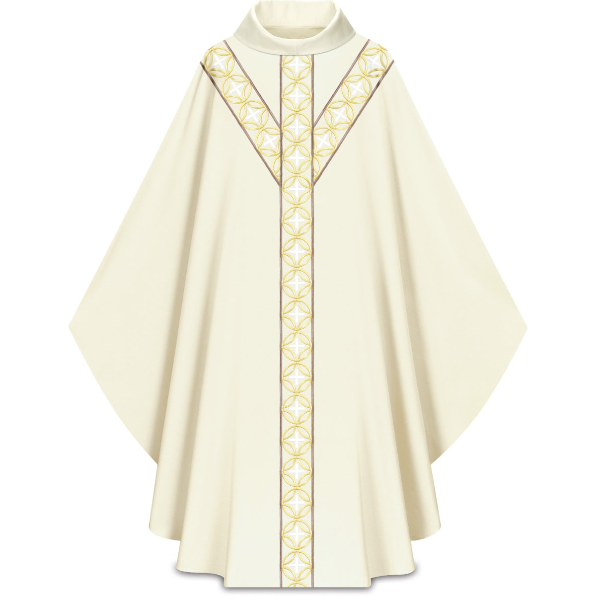 Chasuble | Gold Cross Orphrey | Slabbinck 5340