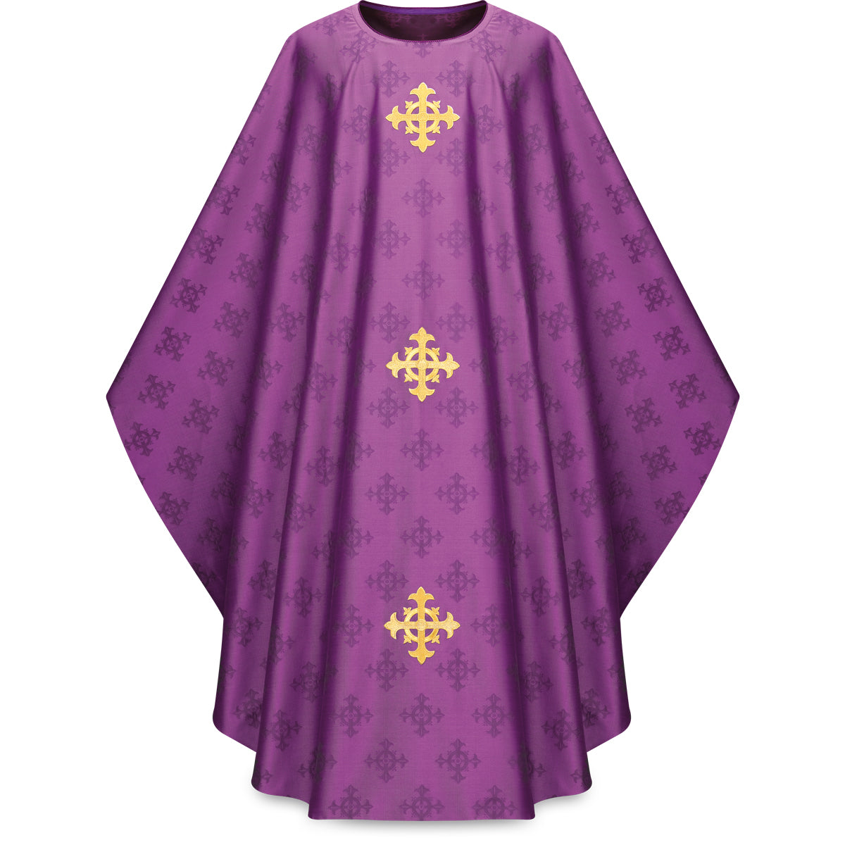 Chasuble with Woven & Embroidered Crosses