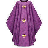 Chasuble with Woven & Embroidered Crosses