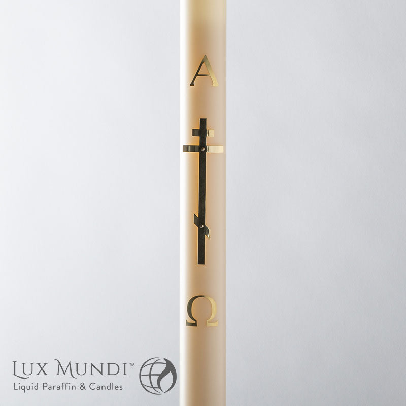 Refillable Paschal Candle | Byzantine Cross