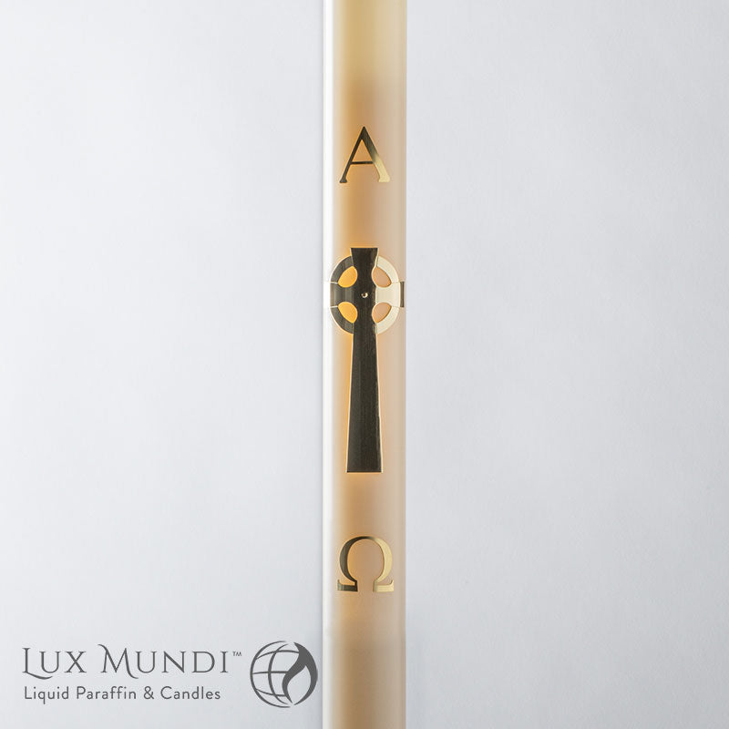 Refillable Paschal Candle | Celtic Cross
