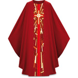 Priest Chasuble | Stained Glass Cross Motif in Pius