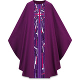 Priest Chasuble | Stained Glass Cross Motif in Pius