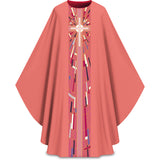 Priest Chasuble | Stained Glass Cross Motif in Pius