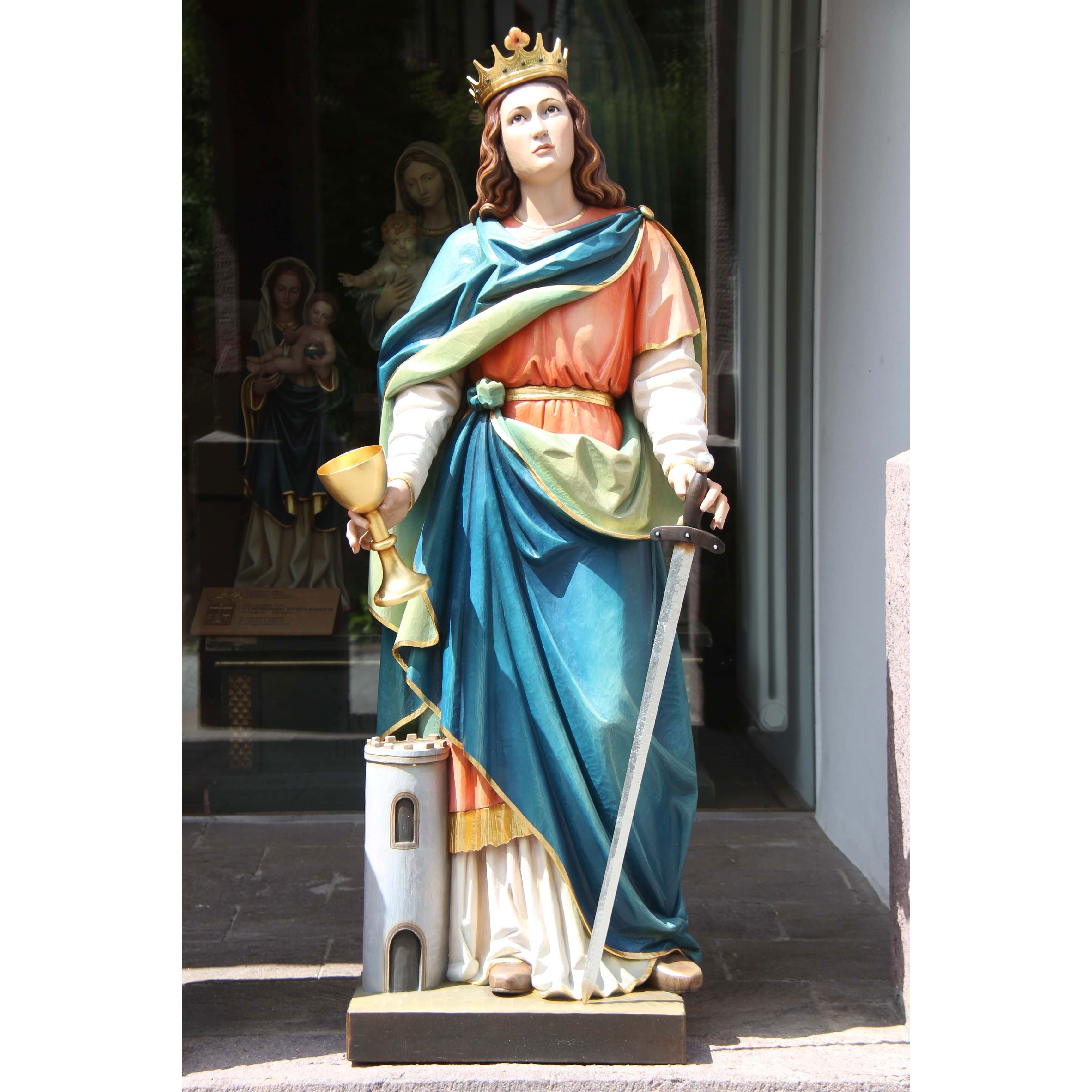 St Barbara | Wood Carved Statue