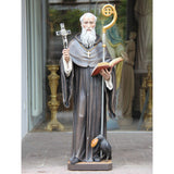 St Benedict of Norcia | Wood Carved Statue