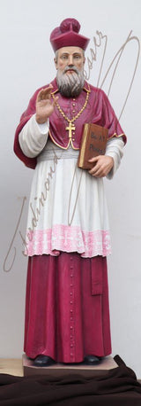 St Francis de Sales | Wood Carved Statue
