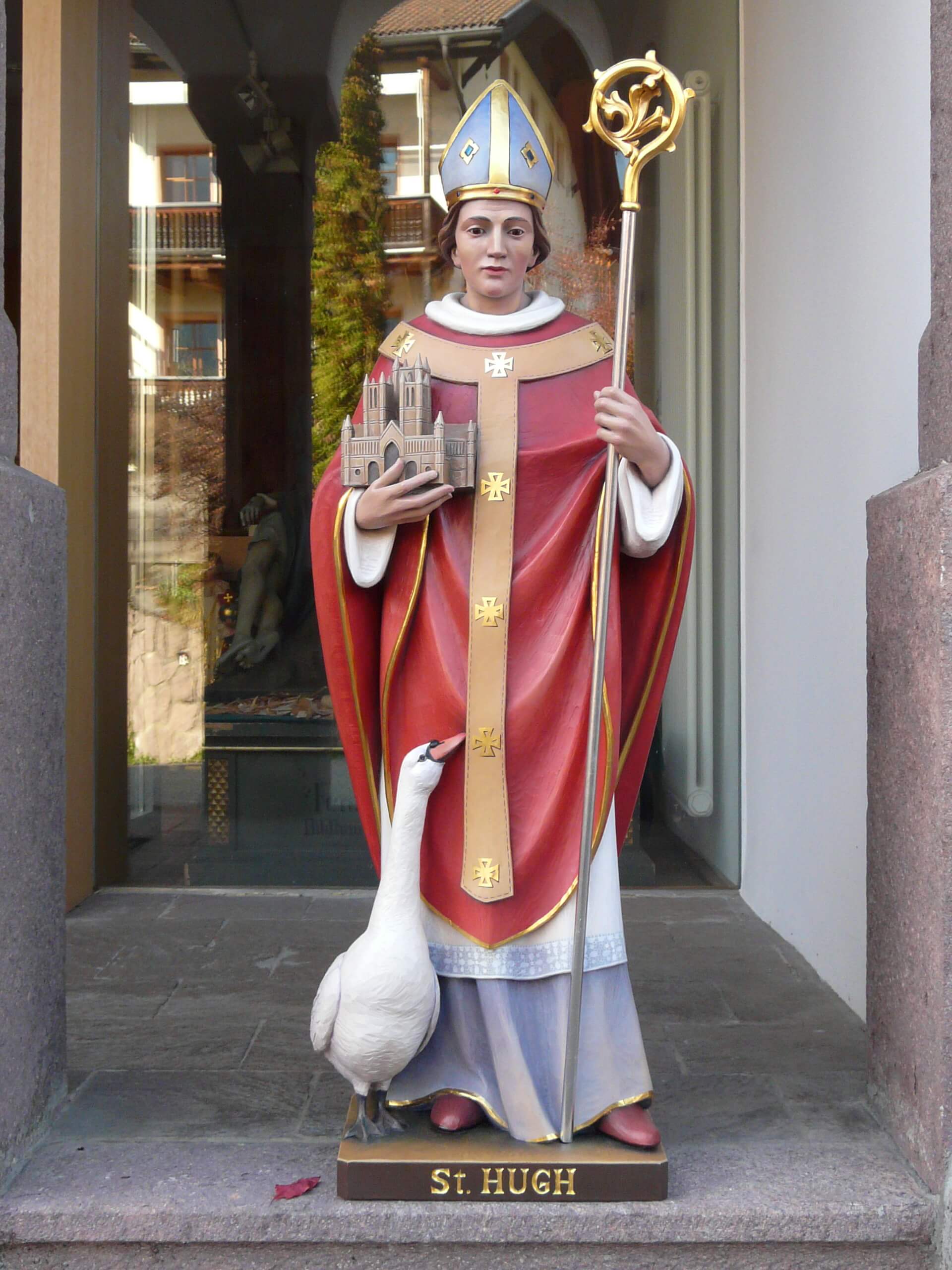 St Hugh | Wood Carved Statue