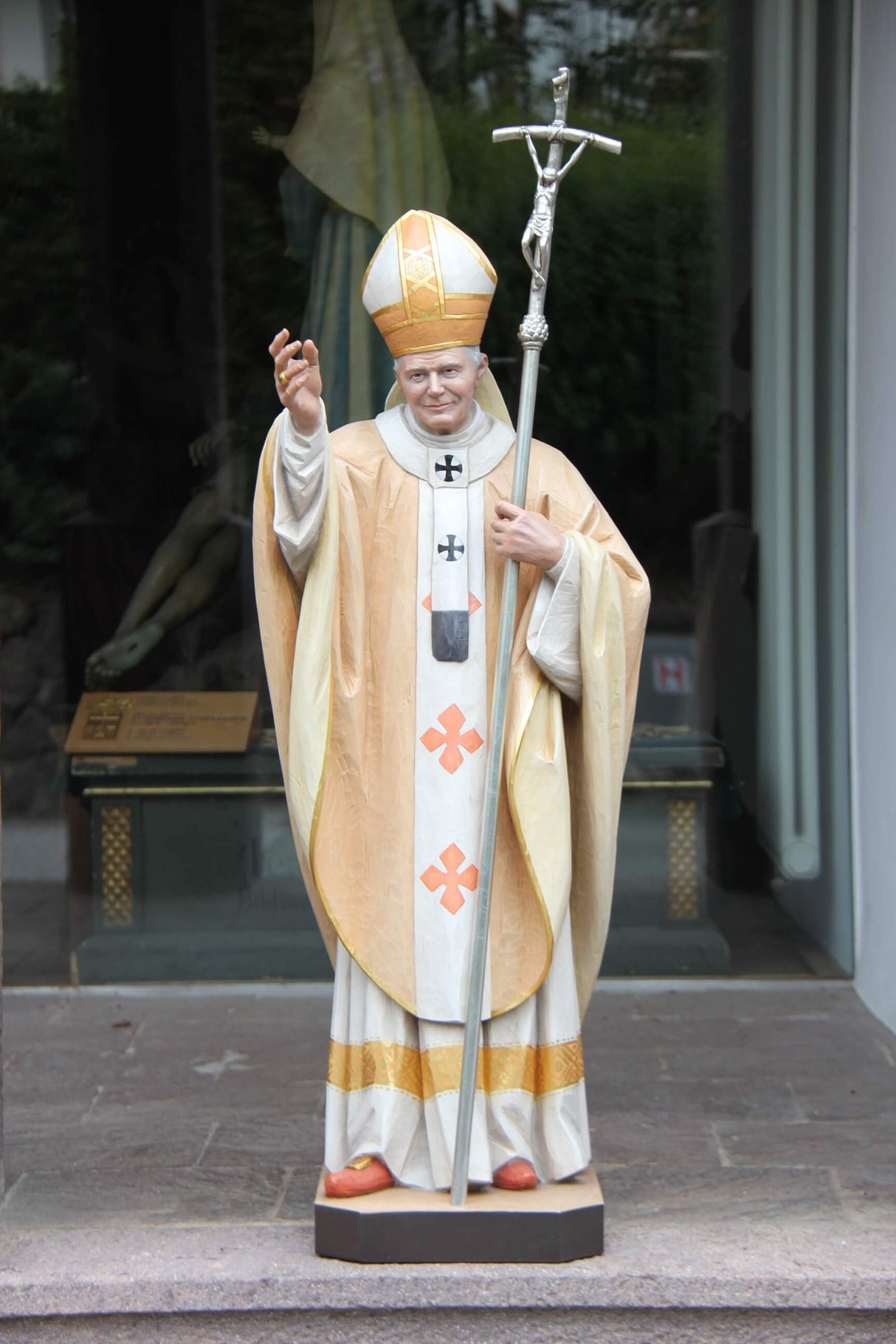 St John Paul II | Wood Carved Statue