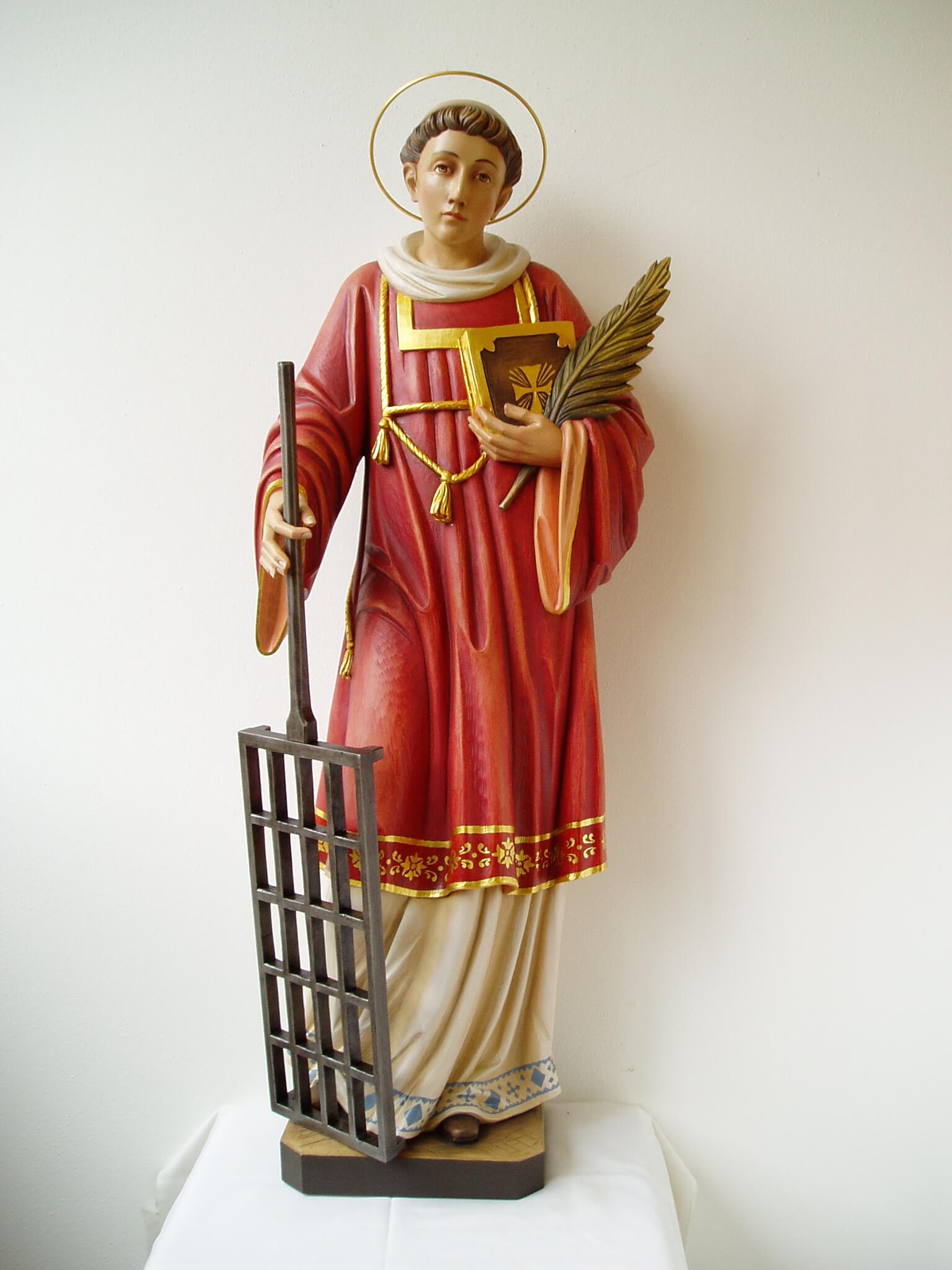 St Lawrence | Wood Carved Statue