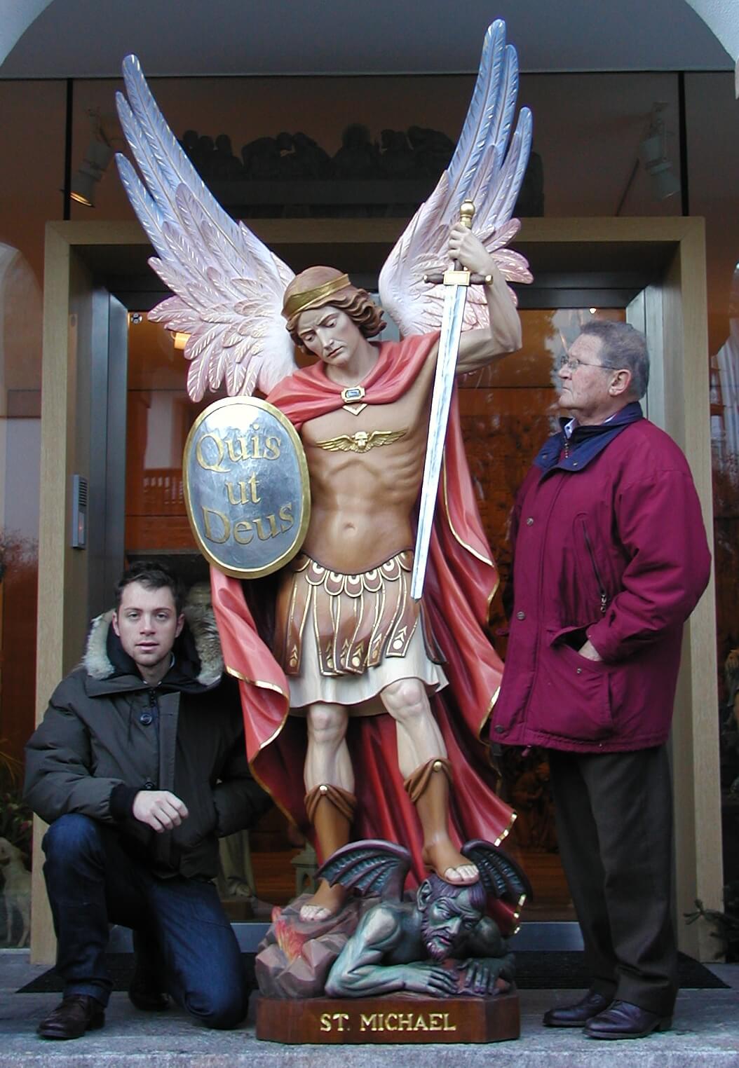 St Michael the Archangel | Wood Carved Statue