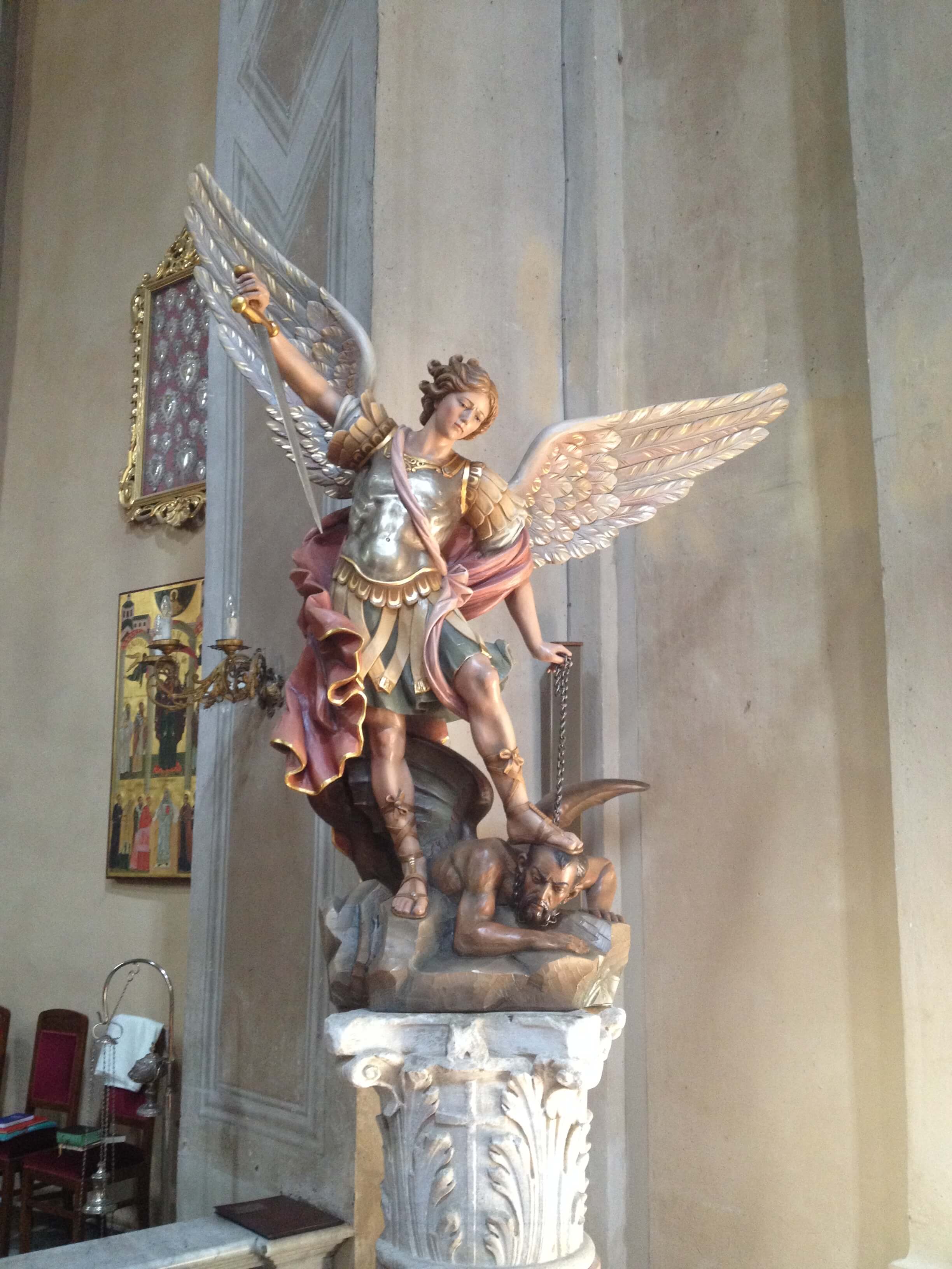 St Michael the Archangel | Wood Carved Statue
