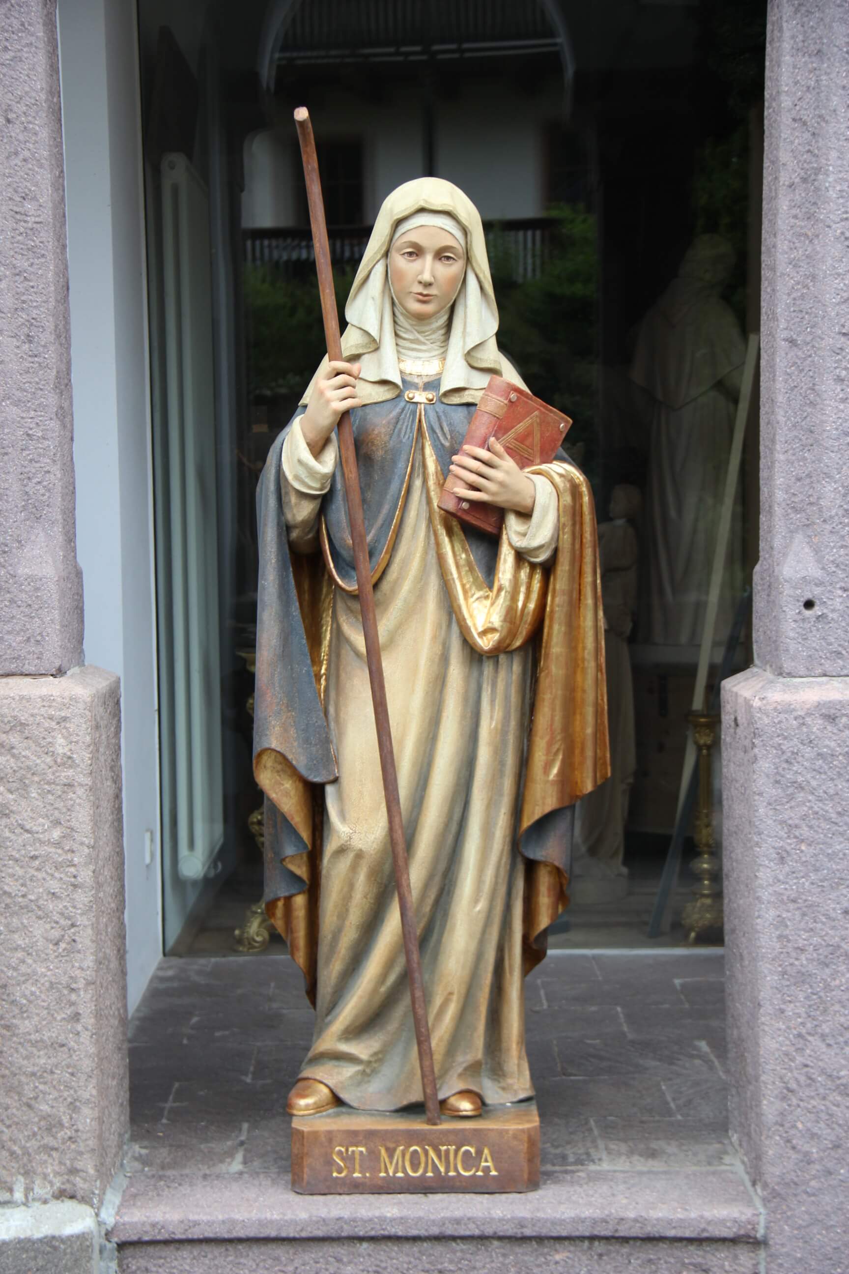 St Monica | Wood Carved Statue