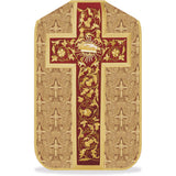 Traditional Roman Chasuble | Gold Brocade Red Velvet
